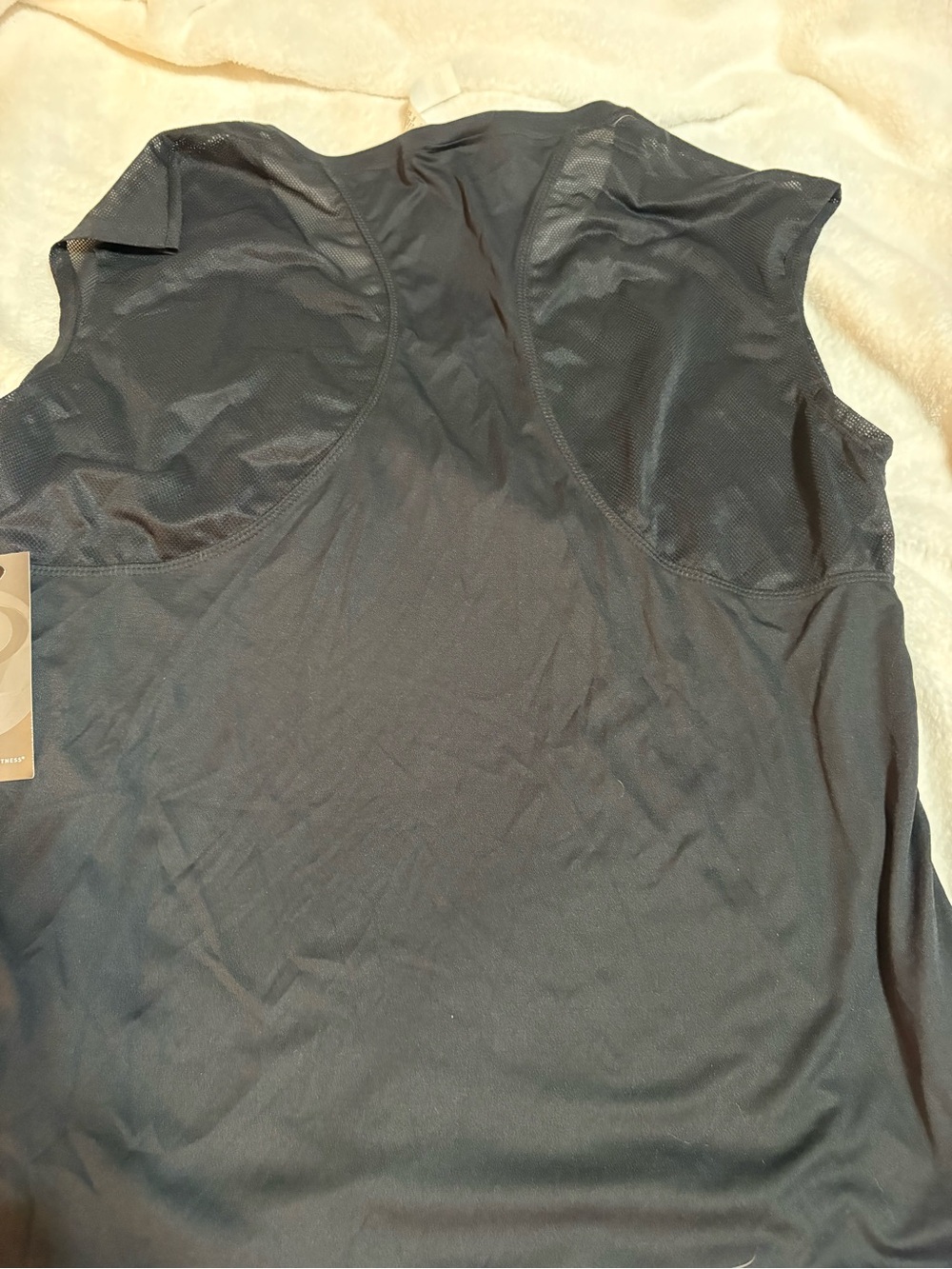 Bally Black Performance Tank Top with Mesh Yoke - Picture 4 of 4
